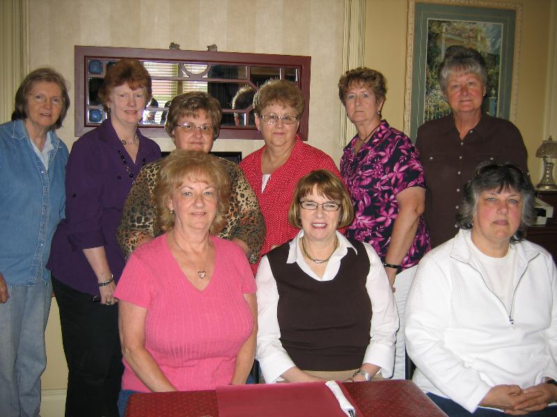 Girls enjoying their monthly luncheon