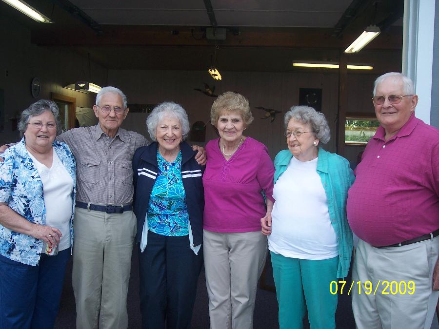 Attendees at Class of 54, 55th reunion